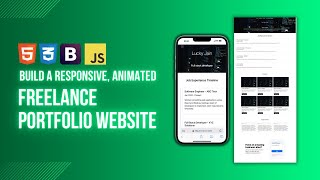 Build a Freelance Portfolio Website with HTML CSS Bootstrap and JS [upl. by Munro]