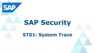 How to do system trace using ST01  SAP Security Authorization trace  Troubleshooting [upl. by Zapot649]