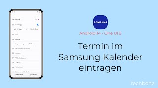 Termin im Samsung Kalender eintragen  Samsung Android 14  One UI 6 [upl. by Nnire]