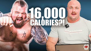 Critiquing Eddie Halls Strongman Diet [upl. by Llenrap]