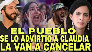 SANTO DIOS EL PUEBLO NO SE ANDA CON RODEO YA SE LO ADVIERTIO A CLAUDIA ORTIZ QUE SERA CANCELADA [upl. by Charie]