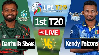 LPL LIVE 2024  Dambulla Sixers vs Kandy Falcons 1st Match Prediction  Live cricket match today [upl. by Boone]