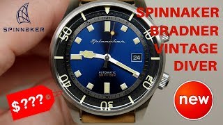 4K SPINNAKER BRADNER VINTAGE DIVER WATCH REVIEW [upl. by Briggs103]