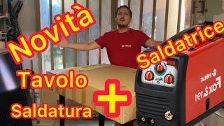 Saldatura Fai Da Te  Prime impressioni Recensione Tavolo Saldatura  Saldatrice HELVI FOX 191 [upl. by Hardej]