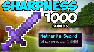 How to Get a Sharpness 1000 Sword In Minecraft Bedrock [upl. by Ahsita328]