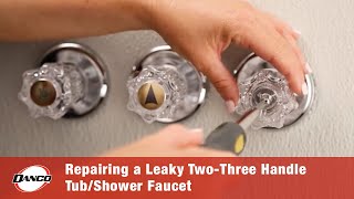 Repairing a Leaky TwoThree Handle TubShower Faucet [upl. by Enyehc577]