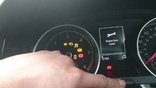 How to reset service on golf 7 [upl. by Girard127]