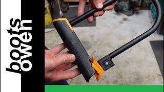 Halfords bike lock v bolt cutters and hacksaw who will win [upl. by Acker]