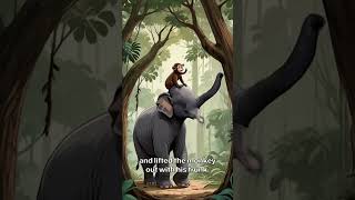 🐒🐘 The Kindness of Friends 🍌  A Heartwarming Jungle Story Animated story for kids [upl. by Aenad]