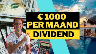 ZOVEEL aandelen heb je nodig voor €1000 dividend per maand Beleggen in dividend aandelen bij DEGIRO [upl. by Ellehcan604]