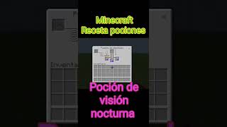 Minecraft tutorial Poción de visión nocturna minecraft [upl. by Yblek232]