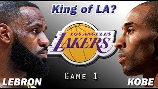 LEBRON vs KOBE 2020 vs 2010 Lakers Who will be the King of LA Game 1 2K25 [upl. by Nytsirhc]