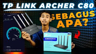 Router WiFi Dual Band Gigabit  Review TP Link Archer C80 [upl. by Sapphira]