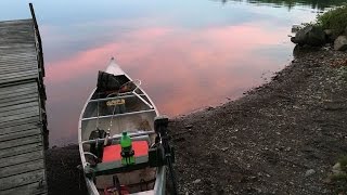 Outfitting a Canoe With a Side Mount Trolling Motor Then Some Fishing [upl. by Eiznikam112]