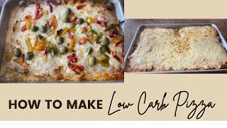 Low carb pizza with Italian sausage meat crust Meatza recipe [upl. by Love]