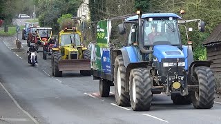 Romsey Young Farmers Tractor Run  Part 1  Heading off [upl. by Cissej]