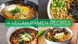 BEST Vegan Ramen Recipes  EASY Broths to make TODAY [upl. by Pain]