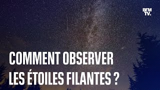 Comment observer la pluie détoiles filantes des Perséides qui aura lieu la nuit du 12 août [upl. by Latsyrhc]