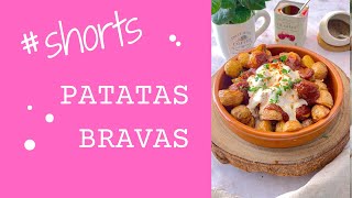 SPANISH POTATOES WITH PAPRIKA SAUCE amp GARLIC MAYO  PATATAS BRAVAS shorts [upl. by Anirazc]