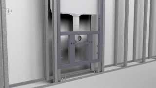 Noken Smart Lineconcealed frame with cistern for wallhung WC [upl. by Anaimad]