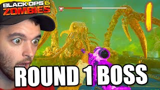 ROUND 1 EASTER EGG BOSS FIGHT Black Ops 6 Zombies [upl. by Alliuqal]