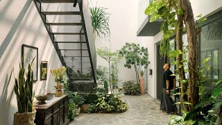 Inside A Tropical Garden Home With A Blend Of Indonesian Heritage  Indonesia [upl. by Lira]