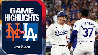 Mets vs Dodgers NLCS Game 6 Highlights 102024  MLB Highlights [upl. by Kurys]