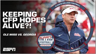 Will Ole Miss upset Georgia and get back in the CFP hunt  Always College Football [upl. by Floyd]