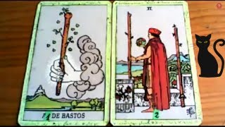 Combinaciones tarot con EL UNO DE BASTOS  ARCANOS MENORES DE BASTOS Por TARA [upl. by Garrot849]