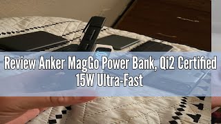 Review Anker MagGo Power Bank Qi2 Certified 15W UltraFast MagSafeCompatible Portable Charger 10 [upl. by Sigrid]