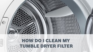 Tumble Dryers  How Do I Clean Filter [upl. by Rosina]