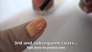 Gradient Nail Art Tutorial no sponge [upl. by Harp]