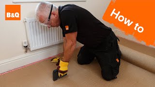 How to fit carpet part 1 grippers amp underlay [upl. by Kerianne]