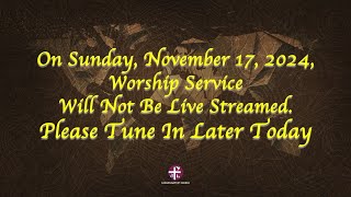 November 17 2024  Sunday Worship Service  Canaan Baptist Church [upl. by Even509]