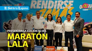 Presentan la edición 36 del Maratón Internacional Lala [upl. by Michaele]