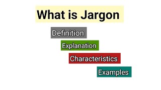 Jargon  What is Jargon  Jargon in Sociolinguistics jargon Exampleslanguage varietieslinguistics [upl. by Kurman]