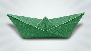 How to Make a Paper Boat Origami Instructions [upl. by Reppep]