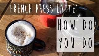 French Press Cafe Latte Recipe  Featuring the Brewberry Electric Milk Frother [upl. by Audsley]