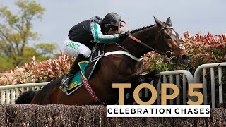 TOP 5 CELEBRATION CHASES AT SANDOWN PARK INCLUDING ALTIOR amp SPRINTER SACRE [upl. by Arimas]