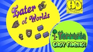 Terraria Easy Eater of Worlds Farm [upl. by Bouley]