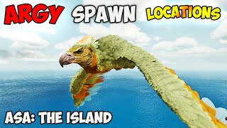 ASA BEST Argentavis Spawn LOCATIONS  ARK Survival Ascended The Island [upl. by Ahsyad]