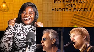 Ed Sheeran with Andrea Bocelli  Perfect Symphony ReactionAMAZING PERFORMANCE [upl. by Naneek284]