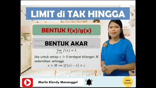 Pembuktian Limit di Tak Hingga serta contoh soal Limit Fungsi Aljabar [upl. by Jacquelyn]