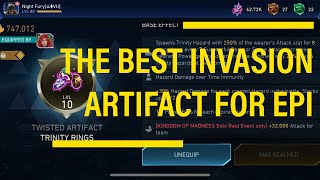 LEAGUE INVASION THE BEAT ARTIFACT FOR NONASCENDED ENTANGLING POISON IVY  Injustice 2 Mobile [upl. by Aiveneg52]