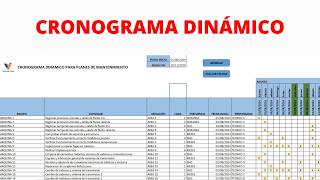 ✅ CRONOGRAMA PARA PLANES DE MANTENIMIENTO DINÁMICO EN EXCEL [upl. by Sined]