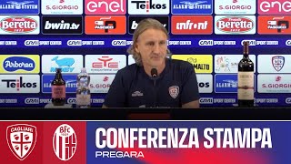 SERIE A ENILIVE  MISTER NICOLA IN CONFERENZA STAMPA  CAGLIARI  BOLOGNA [upl. by Ecnerewal]