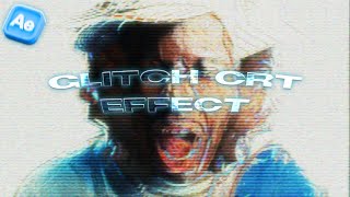 Glitch CRT Effect  After Effects Tutorial [upl. by Sup]