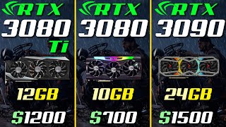 RTX 3080 Ti vs RTX 3080 vs RTX 3090 [upl. by Avahc]