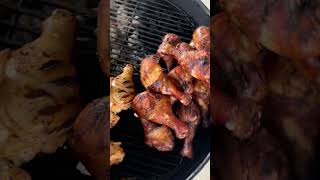 Still at it… bbq saturday sugatown chicken ribs pitbarrelcooker fyp pitmasterp [upl. by Jaquenette]