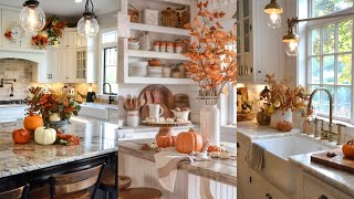 NEW 2024 FAll KITCHEN DECORATED WITH MEEarly Fall Decor IdeasFall kitchen Decor Kitchencottage [upl. by Dacy]